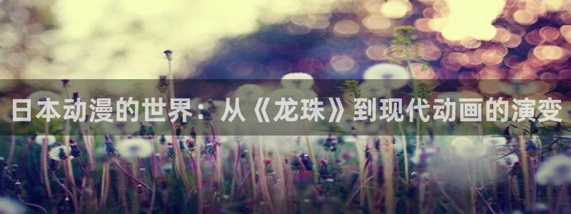 动漫之家官网登录入口：日本动漫的世界：从《龙珠》到现代动画的演变